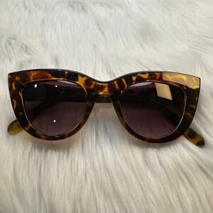 Quay Tortoise Shell Cat Eye Sunglasses